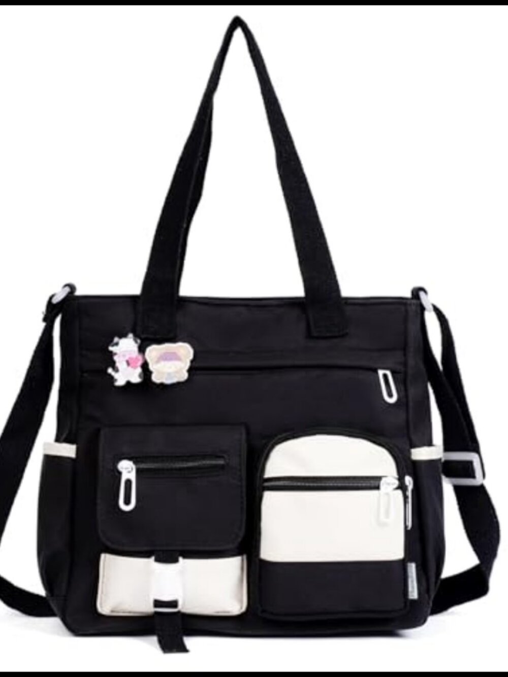 Kawaii Crossbody Bag Water-Resistant Nylon Messenger Purse